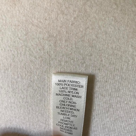 Cato Womens VTG Y2K Romantic White Satin Chemise Slip Dress Black Lace Trim Sz L - Picture 7 of 7